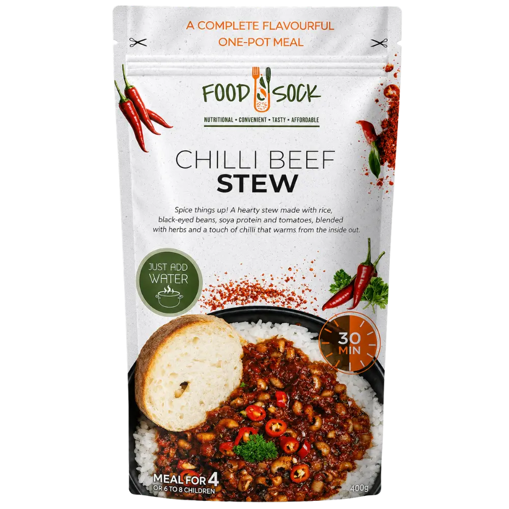 Food Sock Chilli Beef Stew One-Pot Meal for 4 - 430g